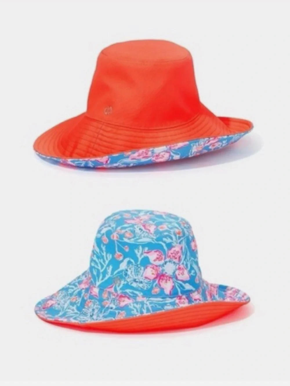 Lilly Pulitzer Reversible Canvas UPF 50 Bahamian Rhapsody's Sun Hat GWP NWT OS